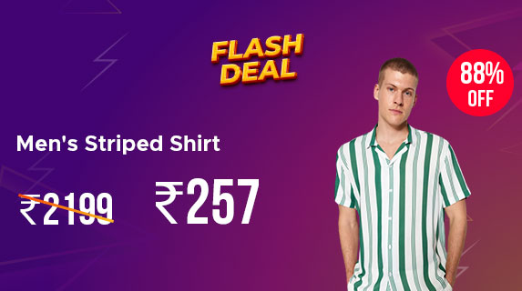 Befikray: Buy Men's Striped Shirt worth Rs 2199 at just Rs 257