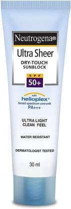 Neutrogena Ultra sheer Sunscreen, SPF 50+, Ultra light, for oily and dry skin