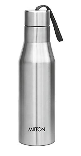 Milton Super 1000 Single Wall Stainless Steel Bottle, 1000 ml, Silver - Set of 1
