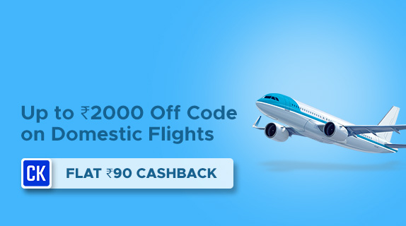 MakeMyTrip Flights: Up to Rs. 2000 Off Code on Domestic Flights + Flat Rs 90 CashKaro Cashback on Domestic Bookings over Rs 1000
