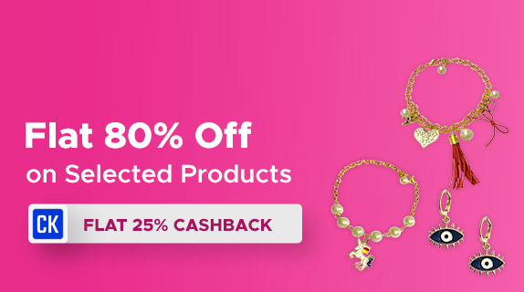 Tiaraa: Flat 80% Off on Selected Products + Flat 25% Cashback