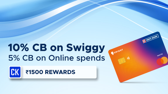 Swigyy HDFC Bank Credit Cards: Earn Flat Rs 1500 CashKaro Rewards on Card Activation