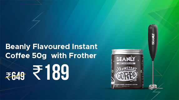 BuyKaro: Buy Beanly Flavoured Instant Coffee 50g with Frother worth Rs 649 at just Rs 189
