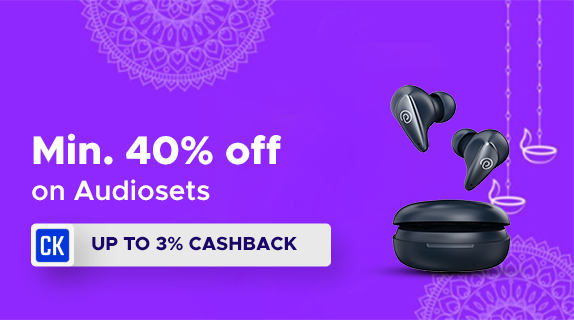 Croma: Get Min. 40% off on Audioset + 10% Off Code on Orders over Rs.3000 + Upto 3% CashKaro Cashback on all Croma Orders