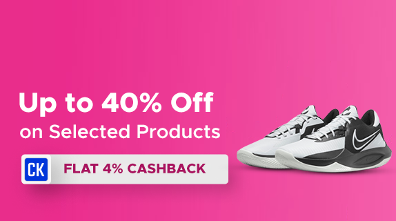 Upto 40% Off on Selected Products + Flat 4% CashKaro Cashback on all Orders